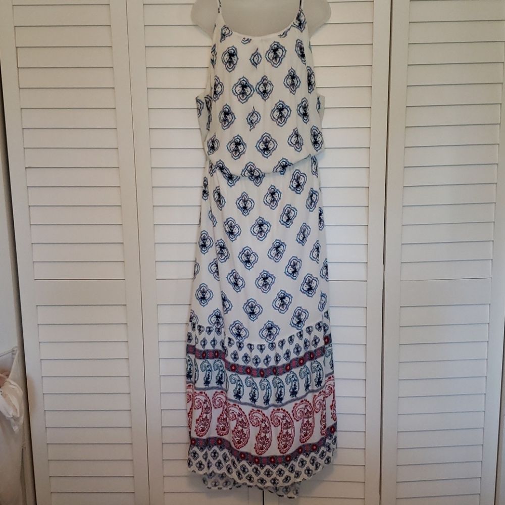 White Flowing Maxi Dress